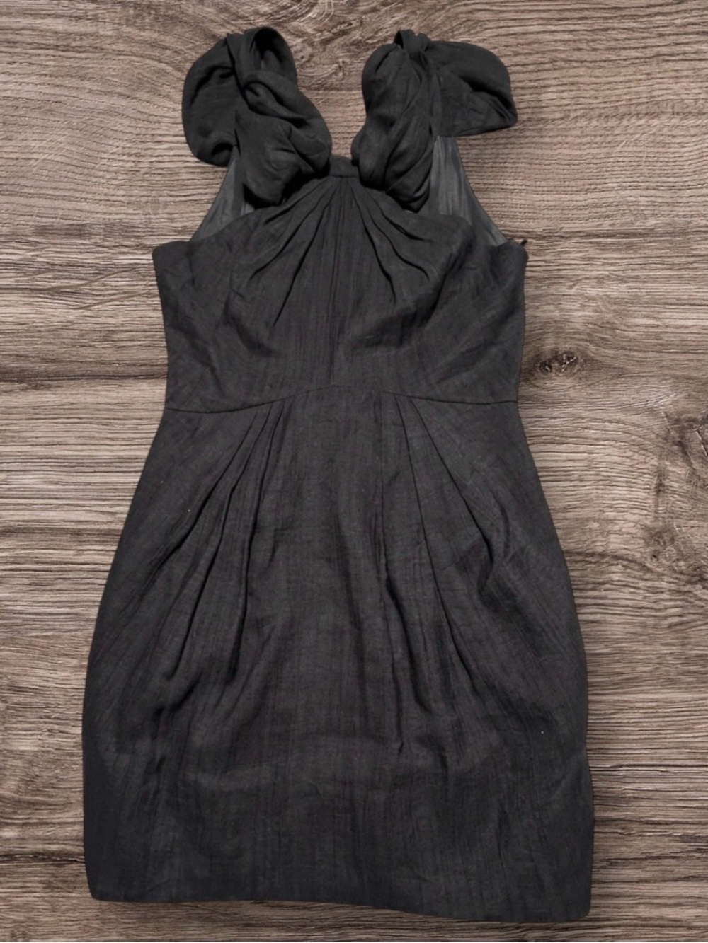 ✨ Archival Y2K BCBGMaxAzria Runway Silk Lined Bow Dress ✨
